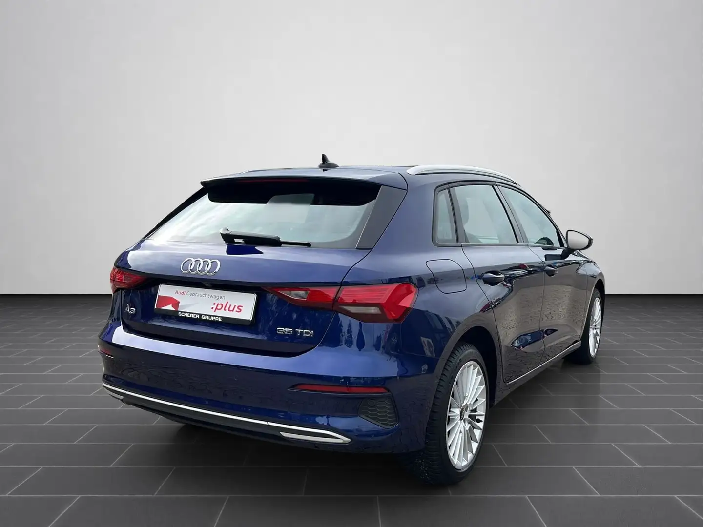Audi A3 Sportback 35 2.0 TDI Advanced NAVI KAMERA VIR Blau - 2