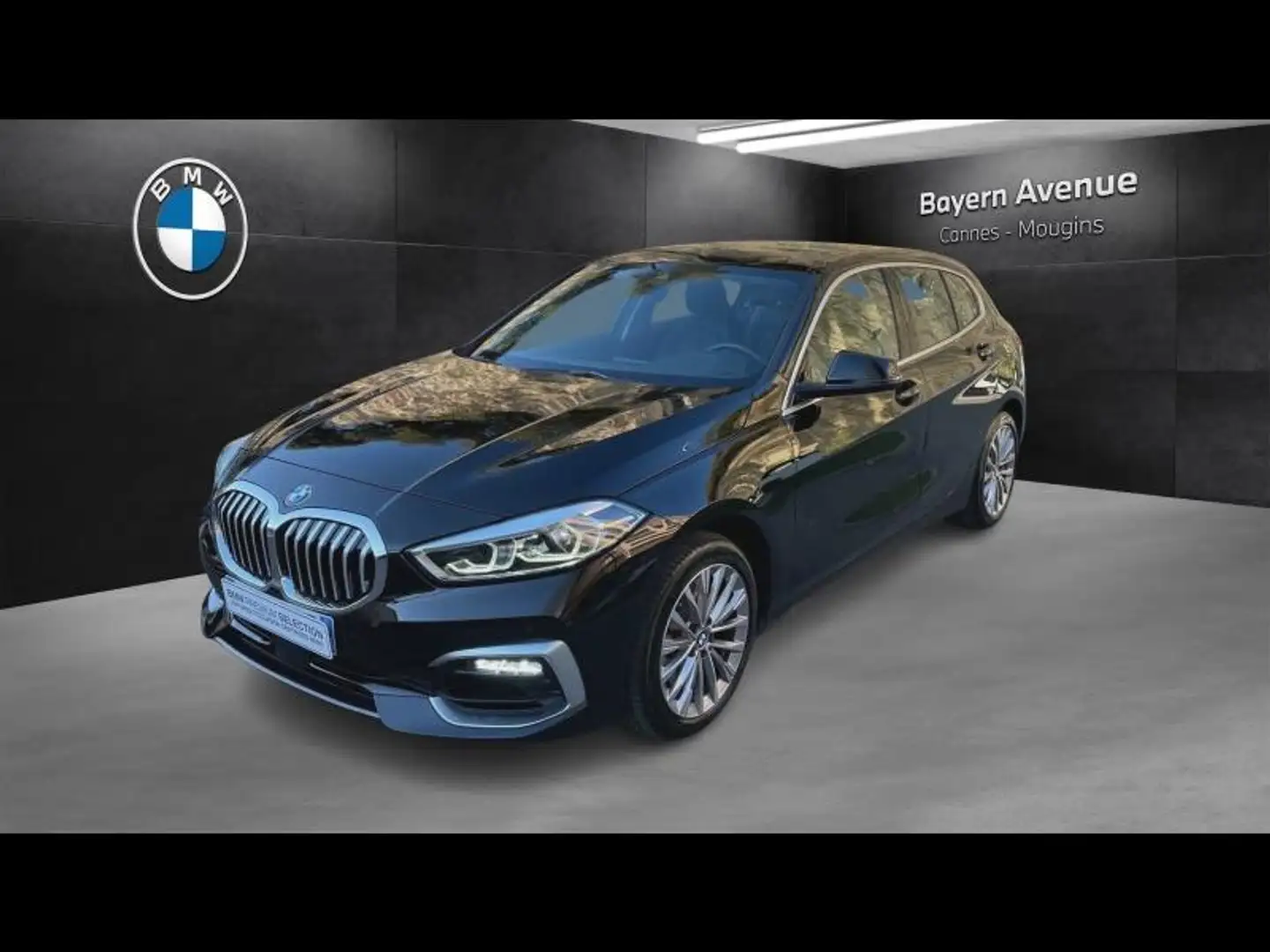 BMW 118 118i 140ch Luxury 118g Zwart - 1