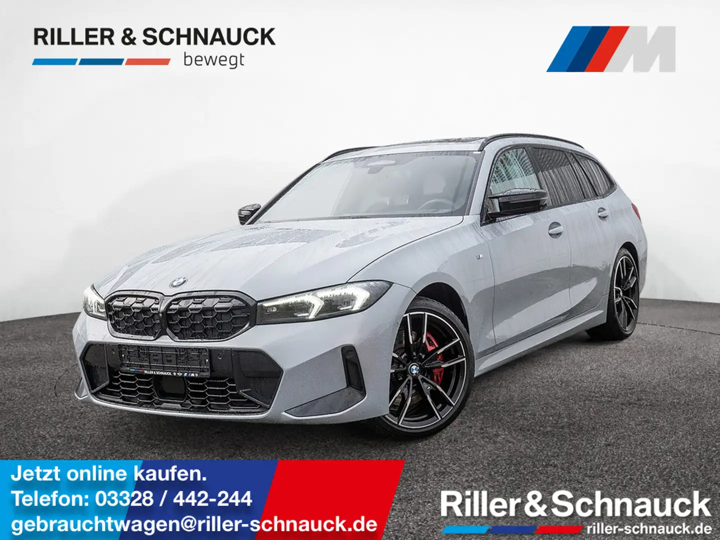 BMW 340 Mi Touring xDrive STANDHZ+360°+PANO+AHK+H/ Grau - 1
