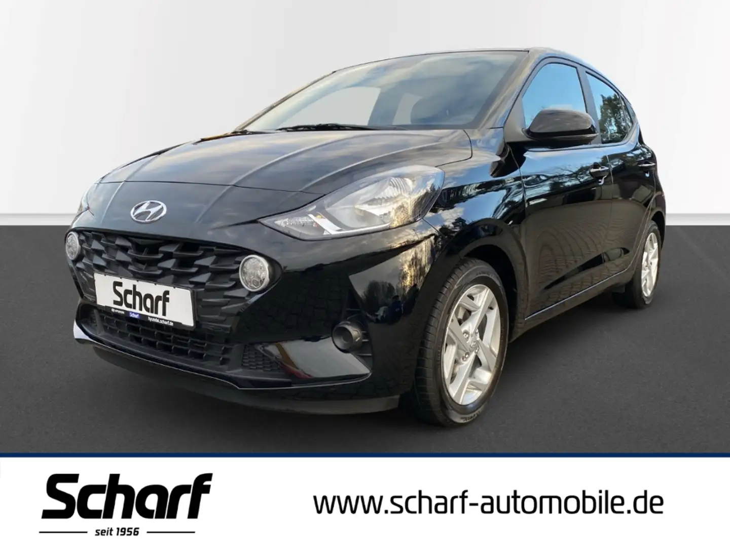 Hyundai i10 Trend 1.2 A T Navi DAB SHZ LenkradHZG Schwarz - 1