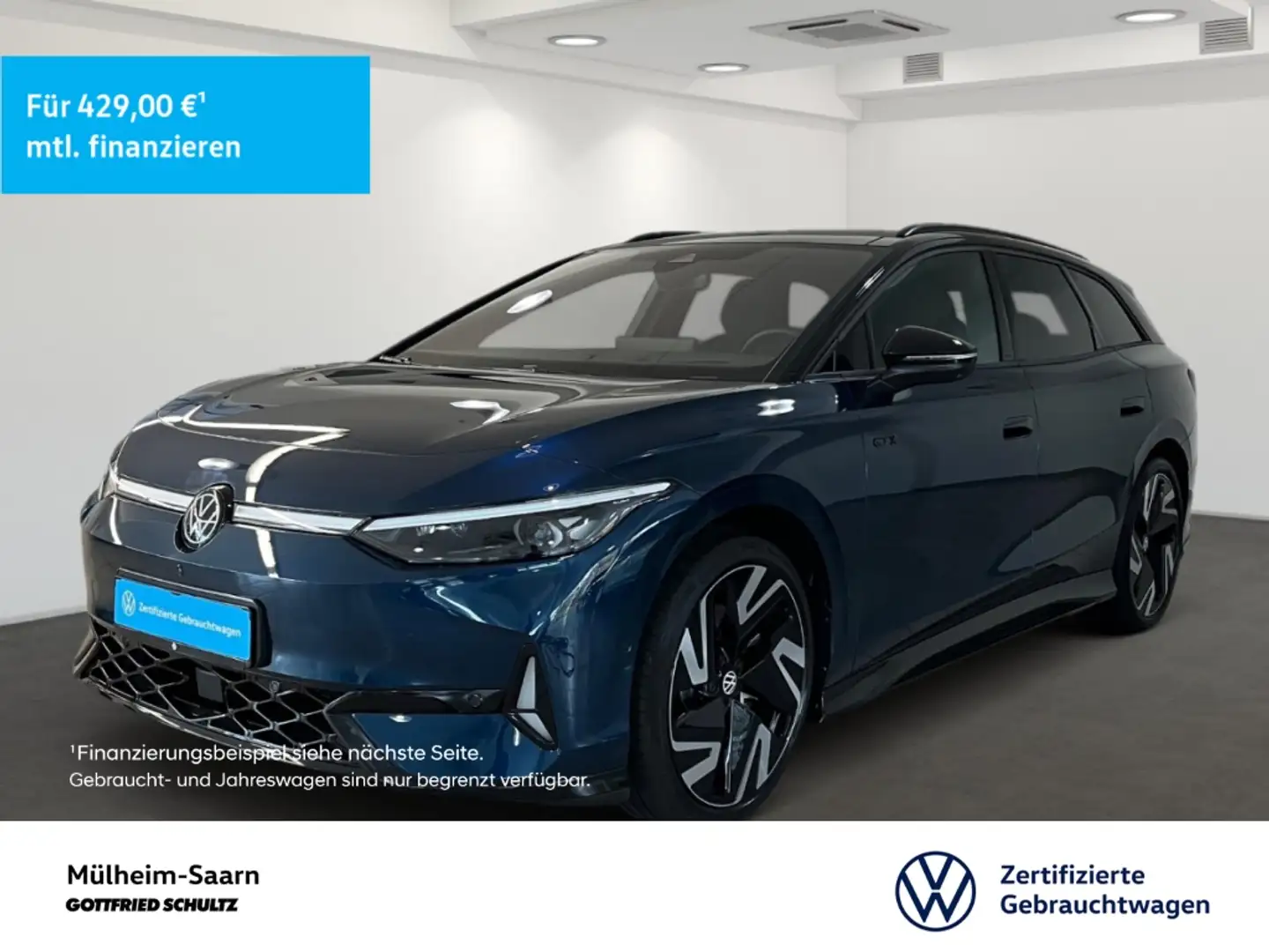 Volkswagen ID.7 Tourer GTX 250 kW Navi AHK Panoramadach APP-Connec Blau - 1