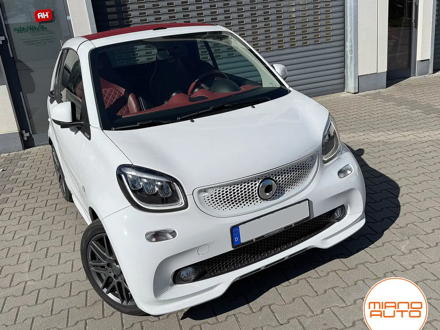smart forTwo Cabrio Tailor Made *Brabus|Leder|LED|Navi|Cool* Blanc - 2