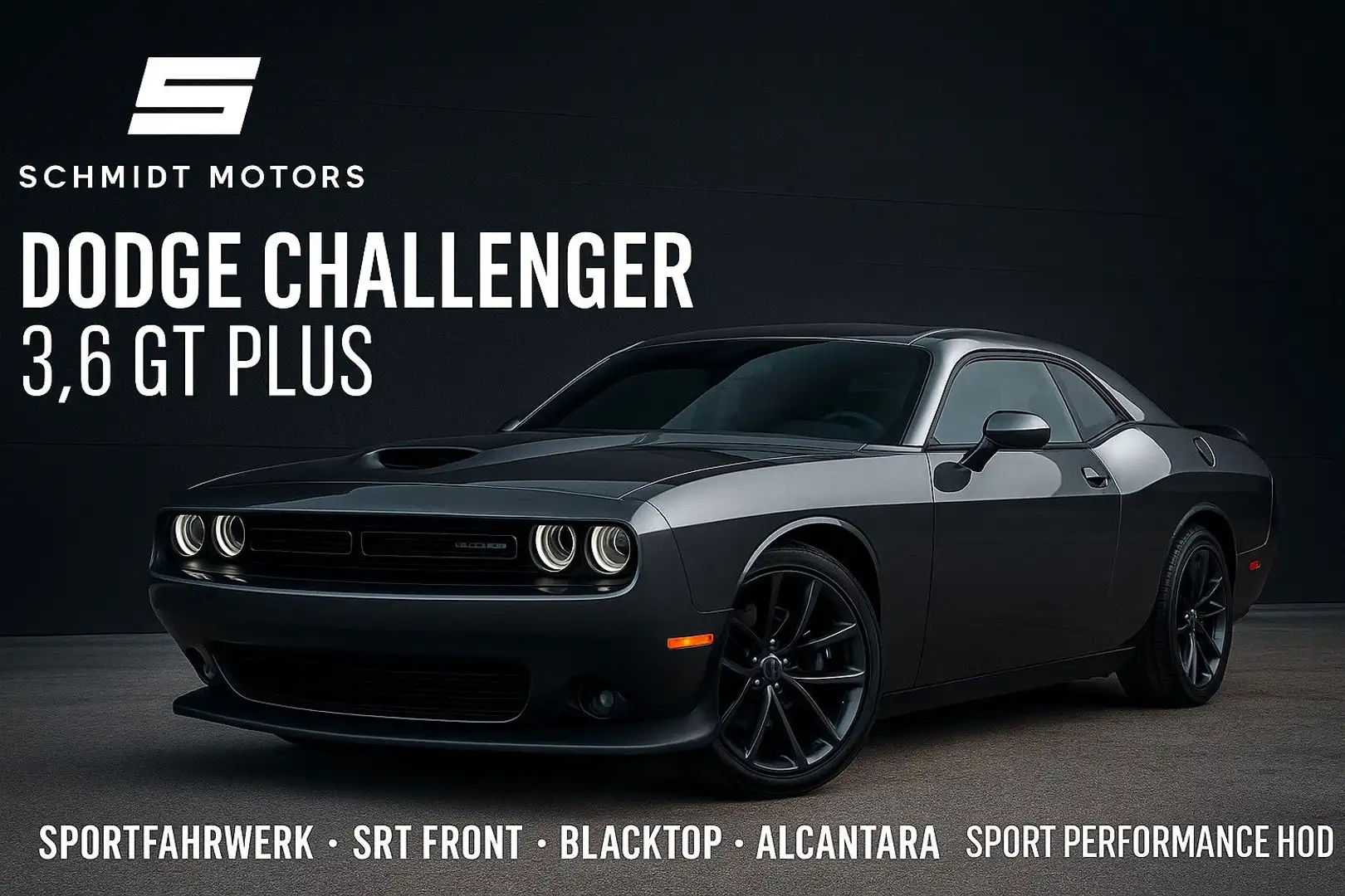 Dodge Challenger 3.6 GT PLUS*Sport*SRT Front*BLACKTOP Grau - 1
