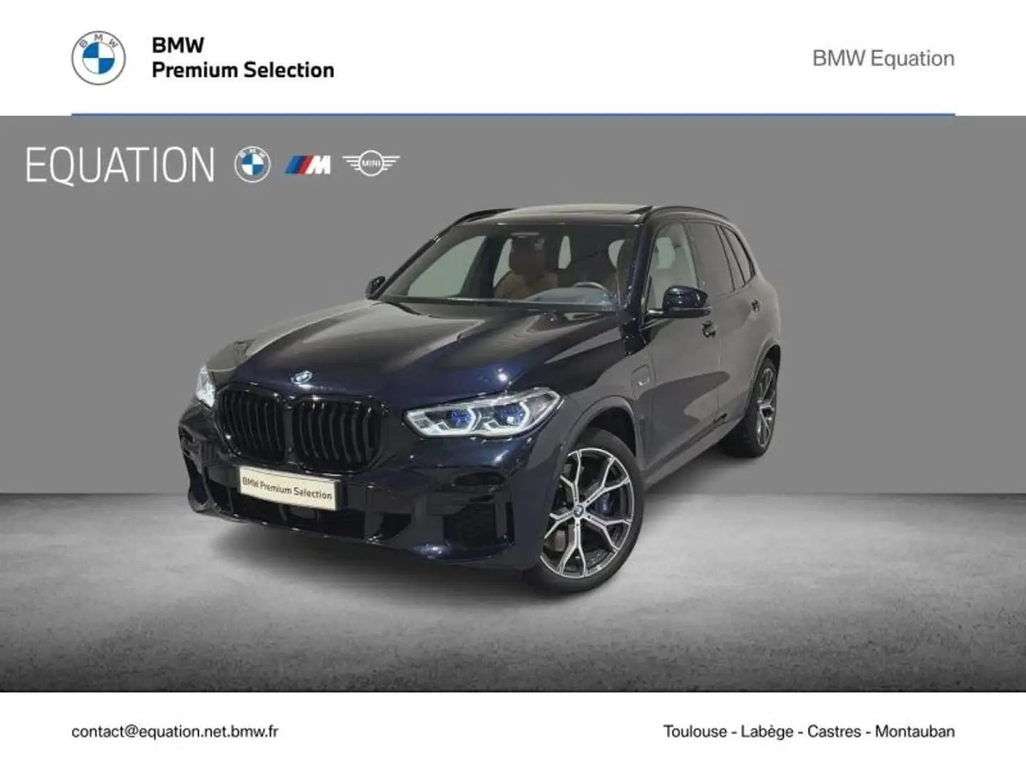 BMW X5 xDrive45e 394ch M Sport 17cv Noir - 1