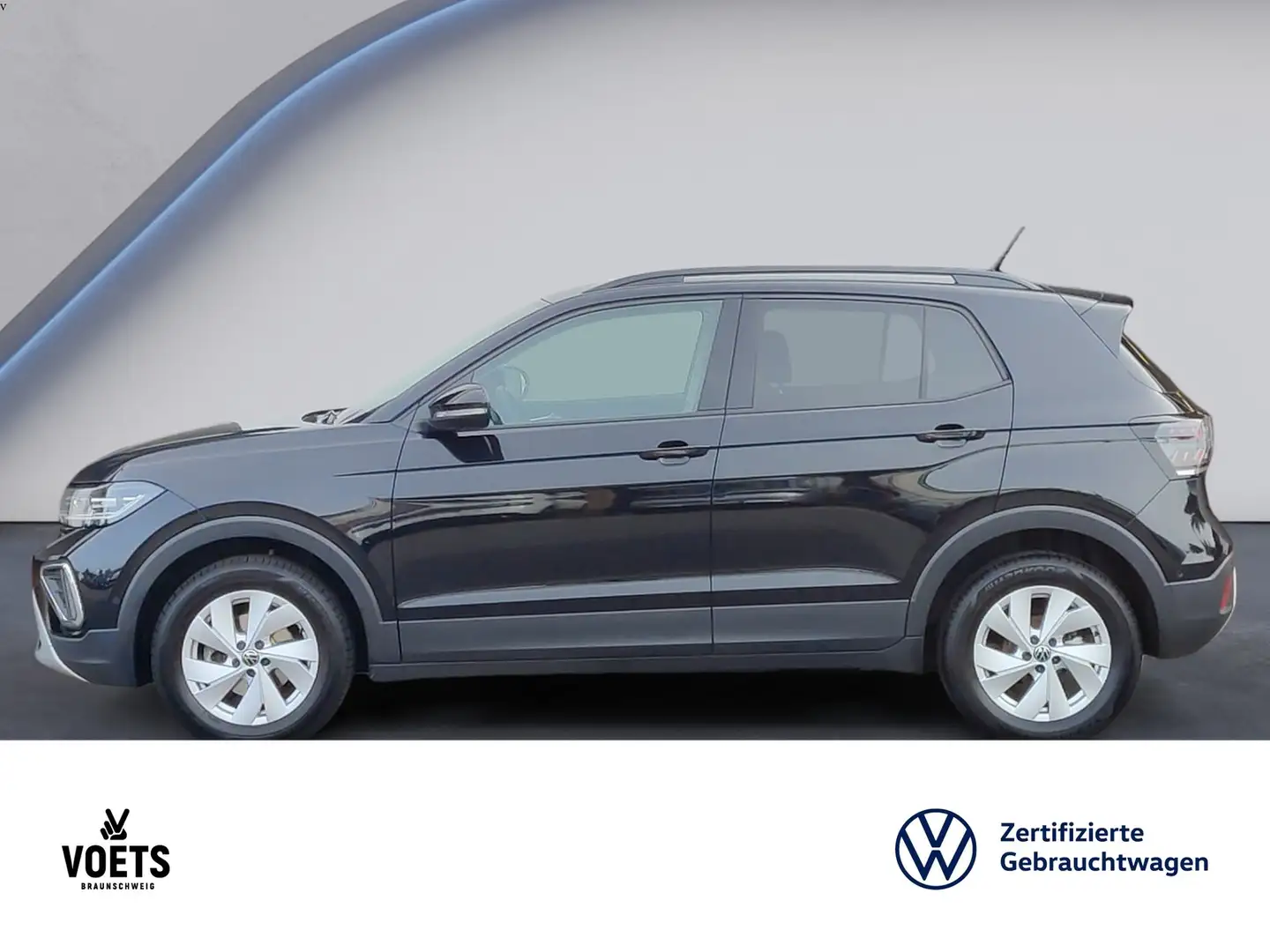 Volkswagen T-Cross Life 1.5 TSI DSG MATRIX-LED+RearView+ACC Zwart - 2