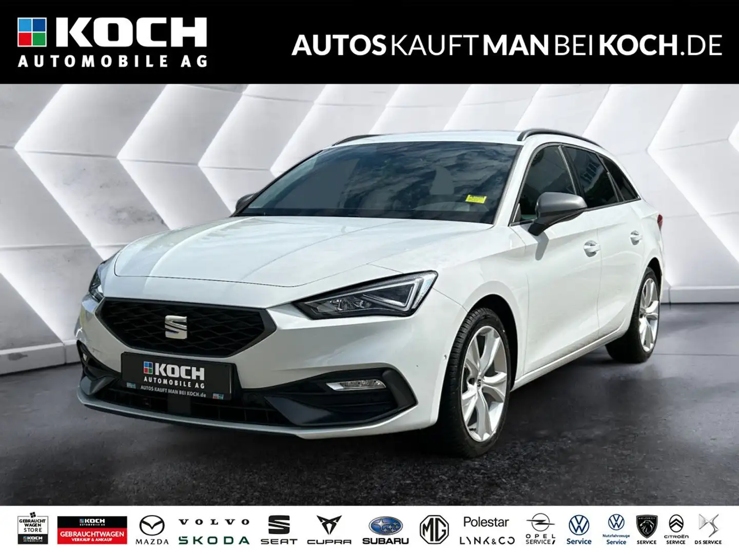 SEAT Leon ST 1.5 TSI ACT DSG NAVI LED PARKL ACC SHZ Weiß - 1
