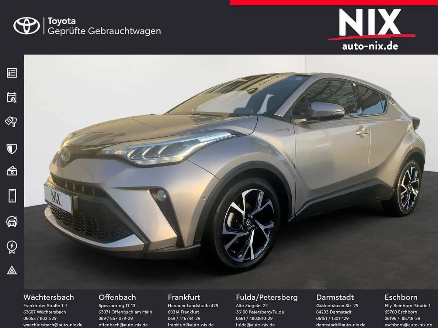 Toyota C-HR 1.8 Hybrid Team D KLIMA KAMERA Grigio - 1