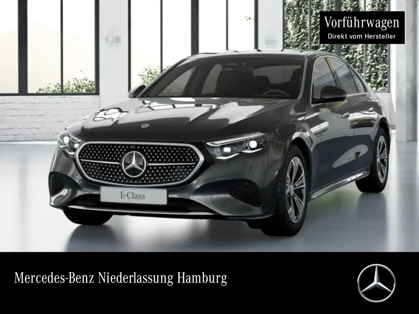 Mercedes-Benz E 200 Avantgarde 360° Pano Distr. AHK Spurhalt-Ass Grau - 1