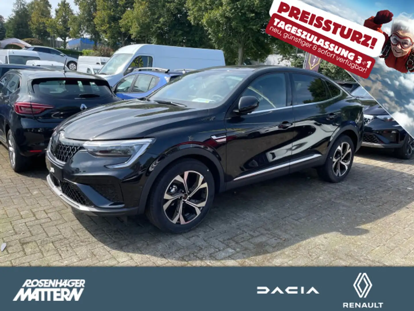 Renault Arkana Techno TCe140 EDC  Automatik Schwarz - 1