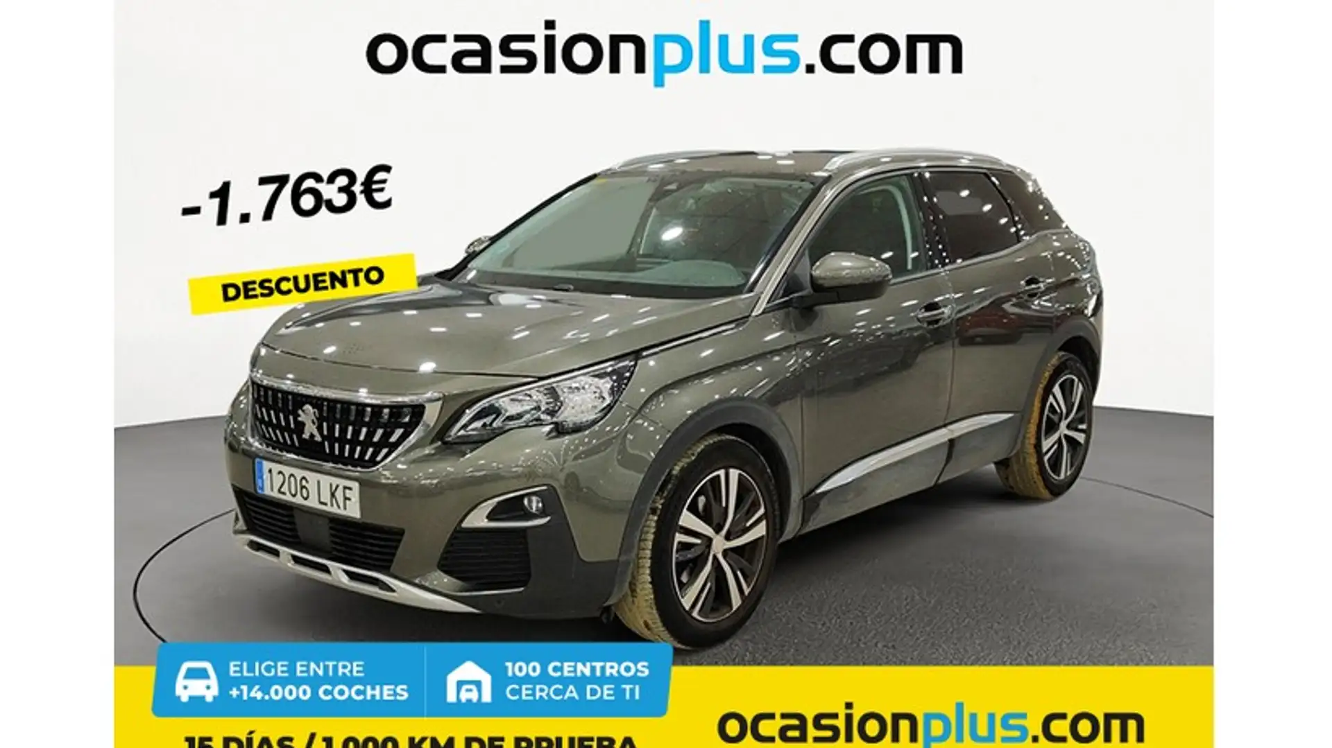 Peugeot 3008 1.6 BlueHDi Allure 120 Gris - 1