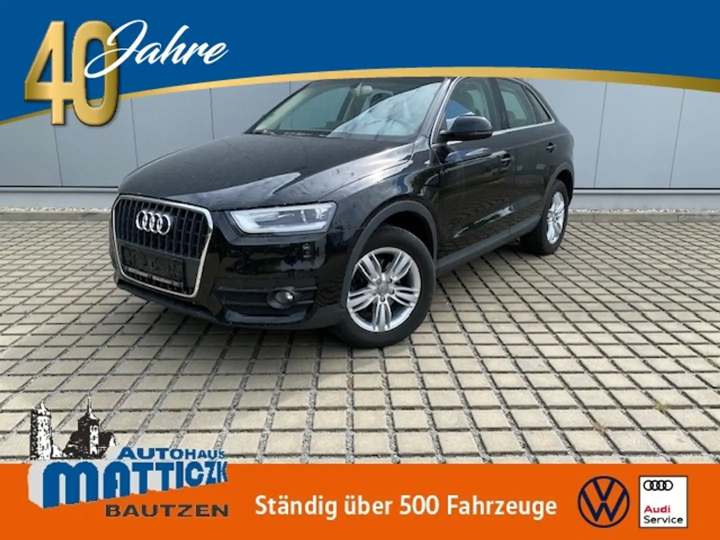 Audi Q3 2.0 TDI AHK/XENON/17-ZOLL/NAVI/GRA/APS/CLIMATRONI Schwarz - 1