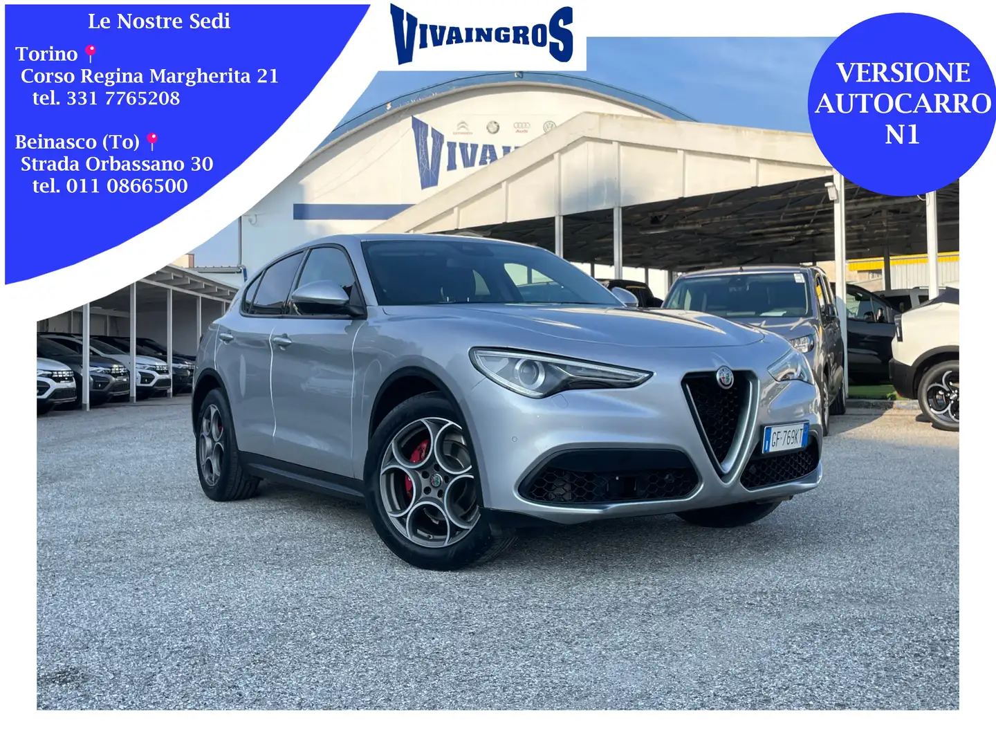 Alfa Romeo Stelvio 2.2 TDI Rosso Edizione 160CV AT8 - AUTOCARRO N1 Argento - 1