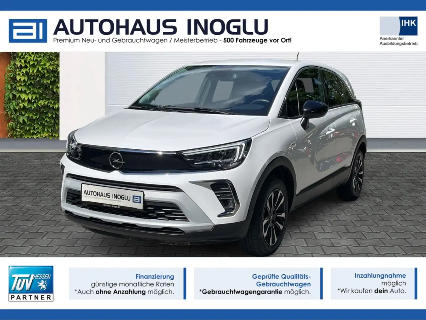 Opel Crossland 1.2 AT*Elegance*Navi*Kamera*LED*AGR Blanc - 1