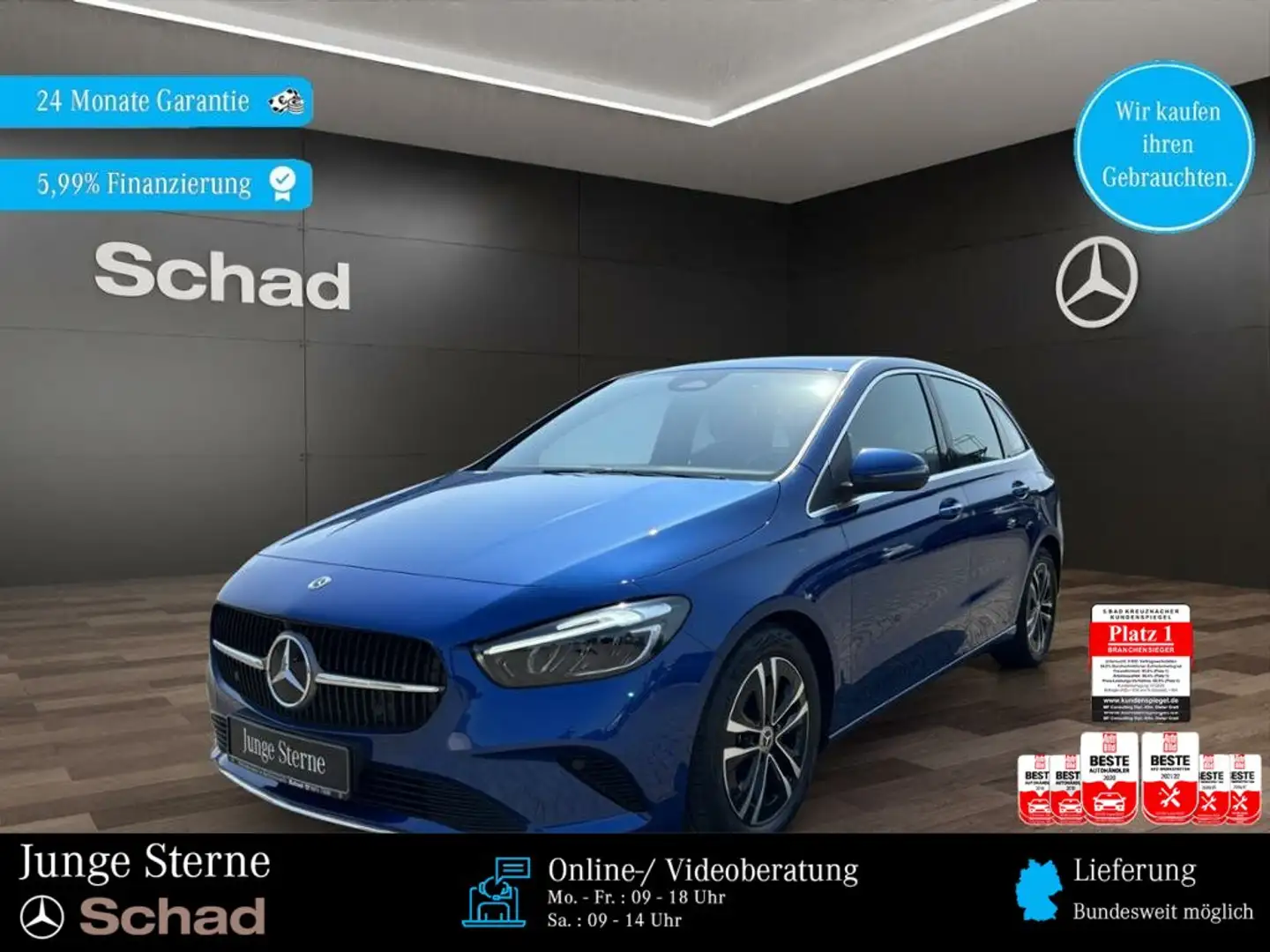 Mercedes-Benz B 200 B 200 PROGR+MBUX+LED+KAM+EASY-PACK+ASSIST+MEMORY Blau - 1
