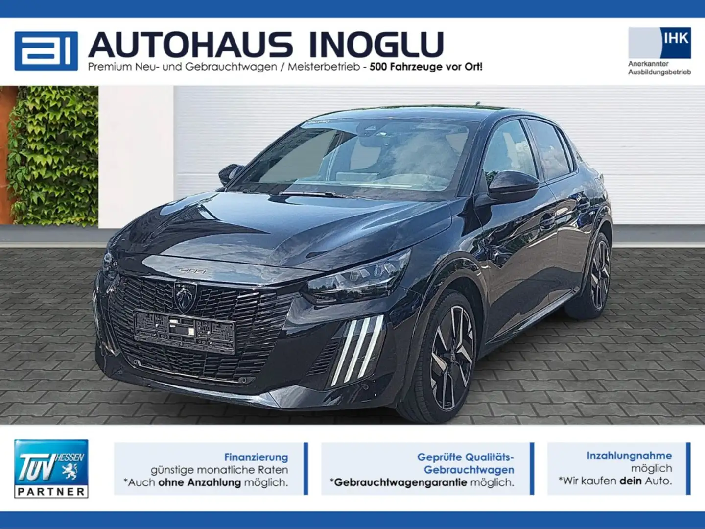 Peugeot 208 GT PureTech 100 S&S Navi+LED+R-Kam+DAB+PDC+VC+ Schwarz - 1