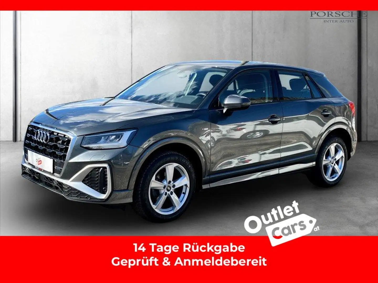 Audi Q2 30 2.0 TDI S-Line AHK+LED+LEDER+NAVI+RADAR Grau - 1
