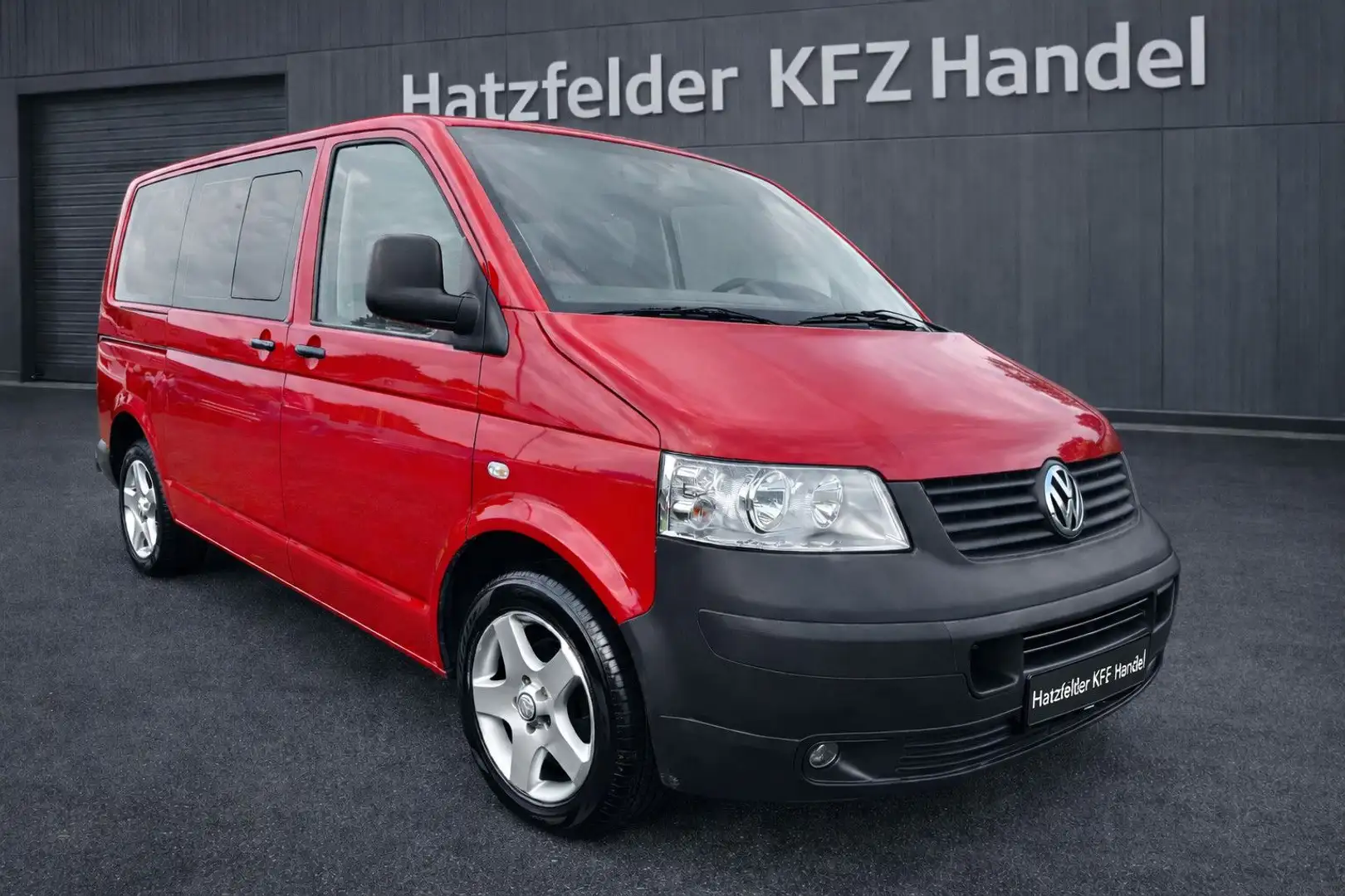Volkswagen T5 Transporter Kombi*9Sitze*Klima*AHK*Allwetter Rot - 1