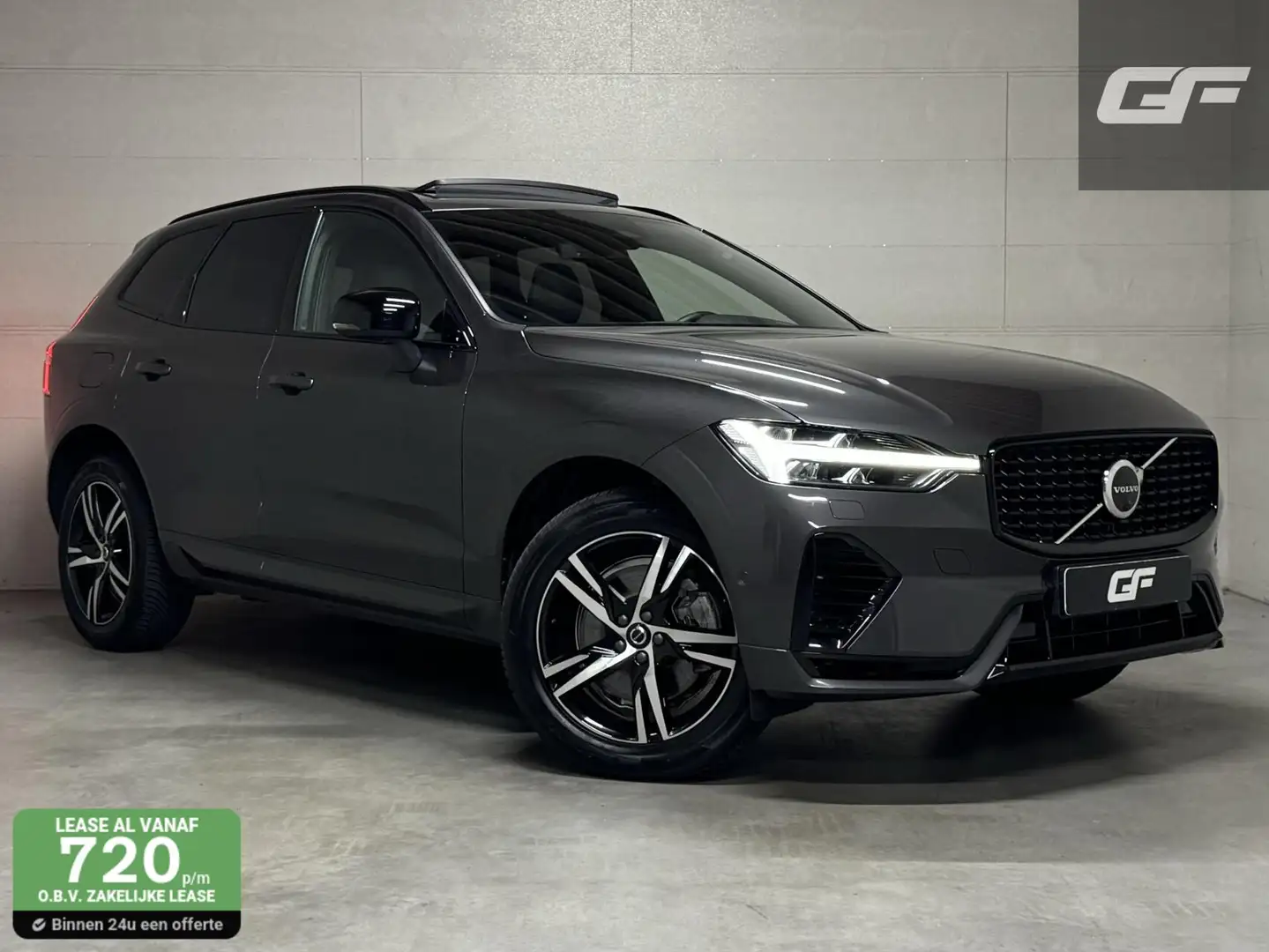 Volvo XC60 2.0 T6 Recharge AWD R-Design Pano Luchtvering H/K Grijs - 1