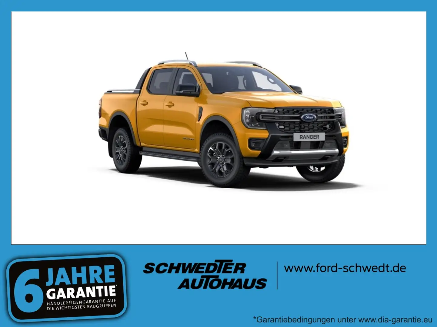 Ford Ranger Wildtrak 3.0 DoKa AWD AHK*NAV*ACC*360*B&O Оранжевый - 1