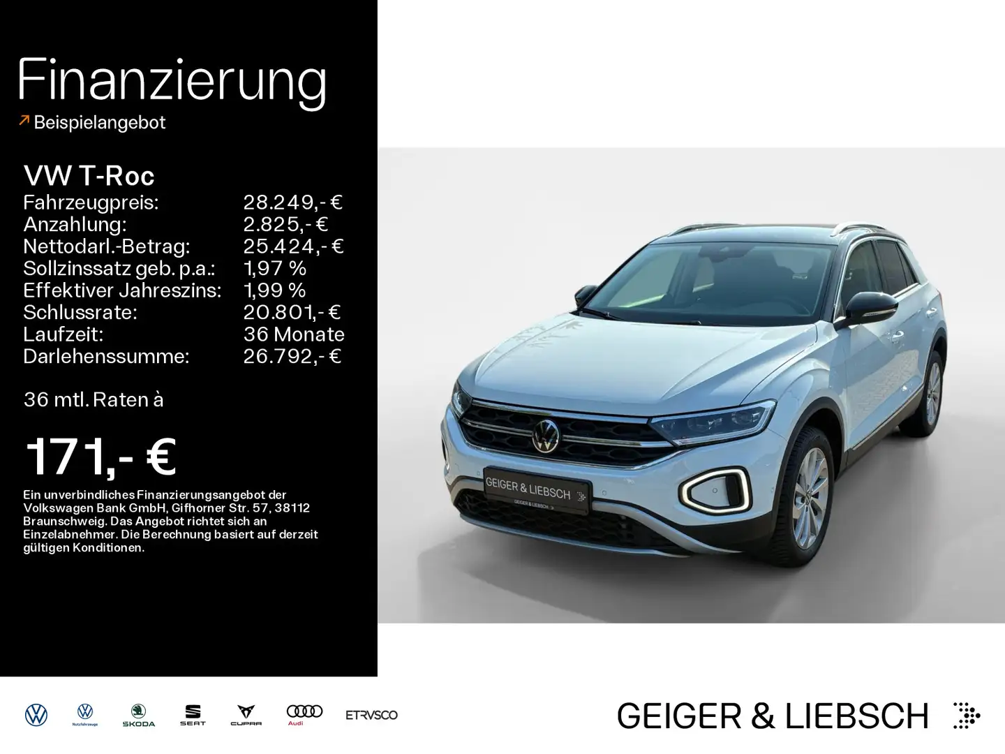 Volkswagen T-Roc T-ROC 1.5 TSI DSG STYLE*AHK*LED*NAVI*KLIMA*PDC*S Blanc - 1