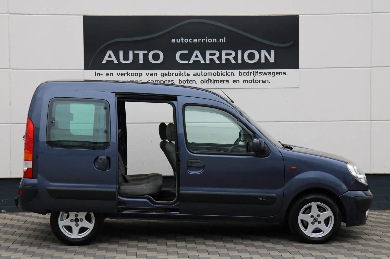 Renault Kangoo 1.6-16V Automaat 2 schuifdeuren Airco NAP !!! Bleu - 2