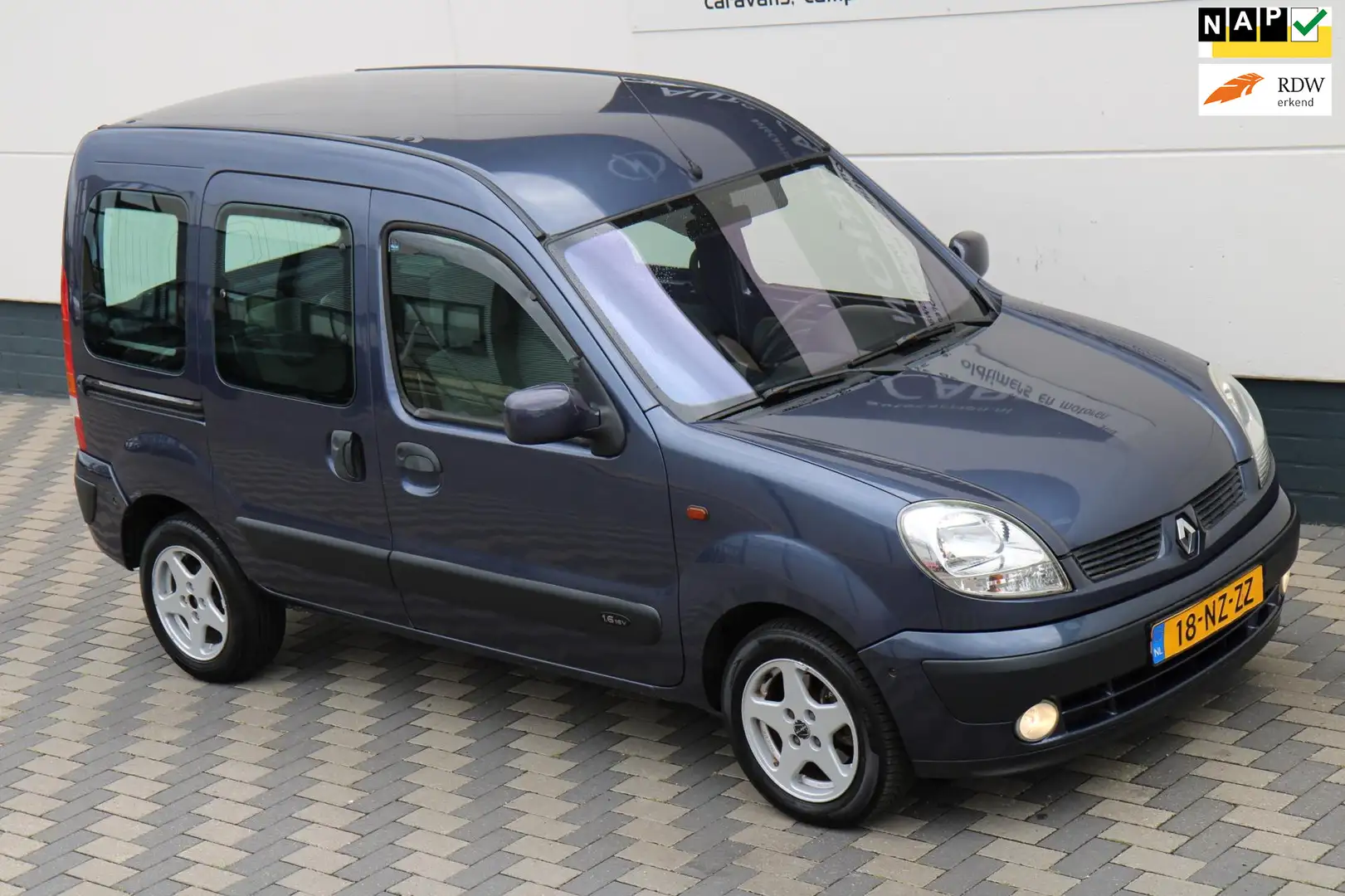 Renault Kangoo 1.6-16V Automaat 2 schuifdeuren Airco NAP !!! Bleu - 1