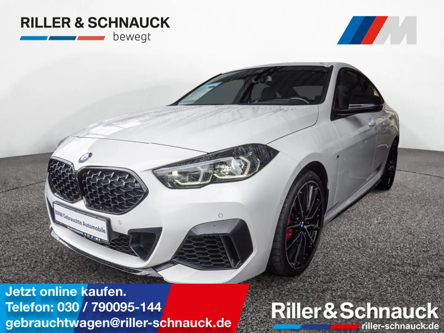 BMW 235 Mi Gran Coupe xDrive PANO+HUD+NAVI+ACC+H/K Weiß - 1