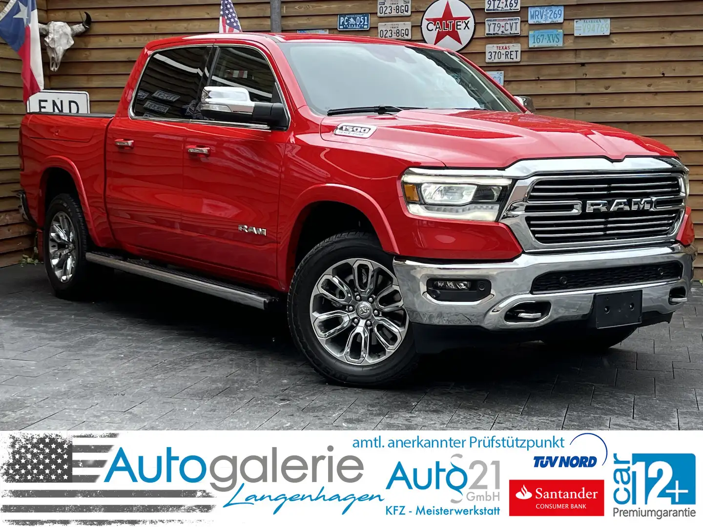 Dodge RAM 1500 LARAMIE 5,7L RAMBOX 4x4 AHK LPG Czerwony - 1