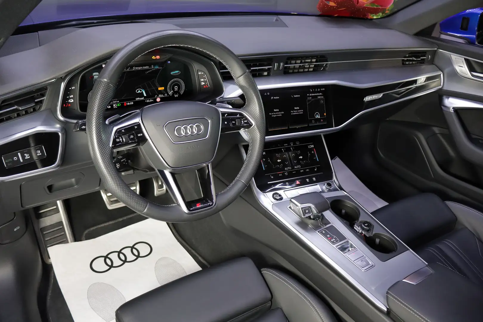 Audi A6 50 TFSIe S line quattro-ultra S tronic Azul - 2