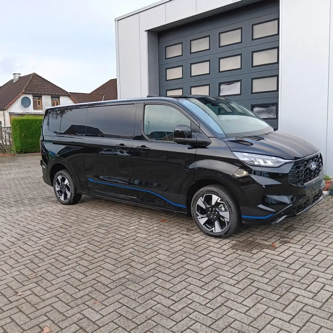 Ford Transit Custom SPORT L2 170pk AUT driver ass pakket 40909exBTW Noir - 1