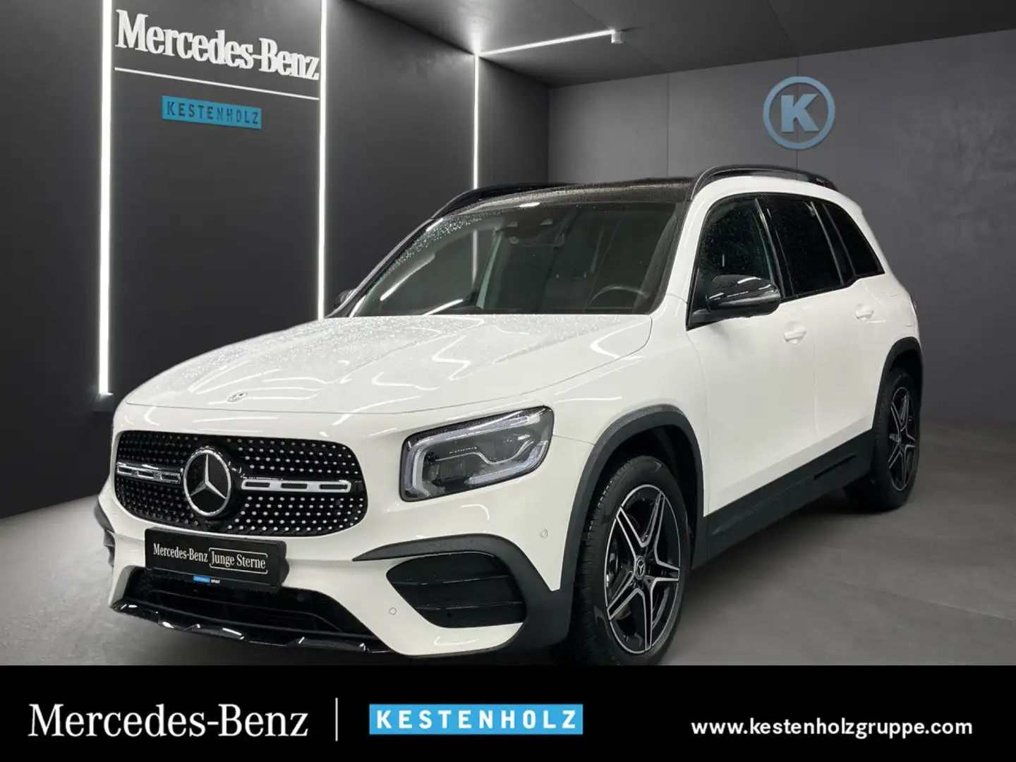 Mercedes-Benz GLB 220 d 4Matic AMG+AHK+PARK+DISTR+PANO+MULTI Weiß - 1