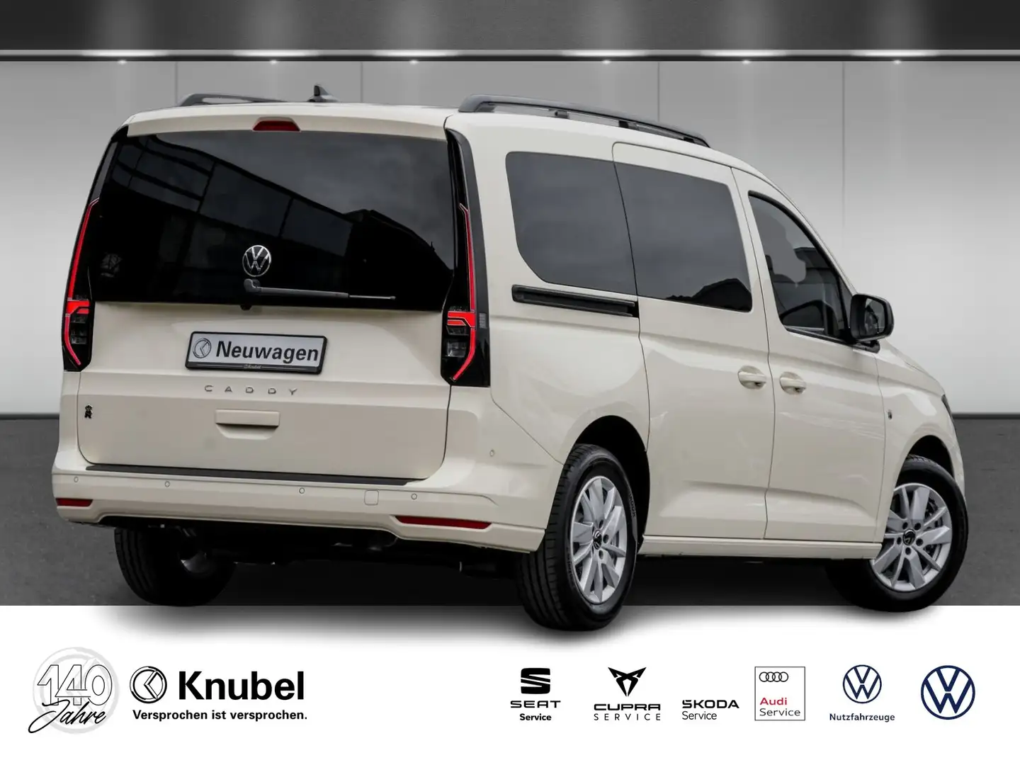 Volkswagen Caddy Maxi Life 2.0 TDI DSG TAXI LED Navi ACC Kunstleder Beige - 2