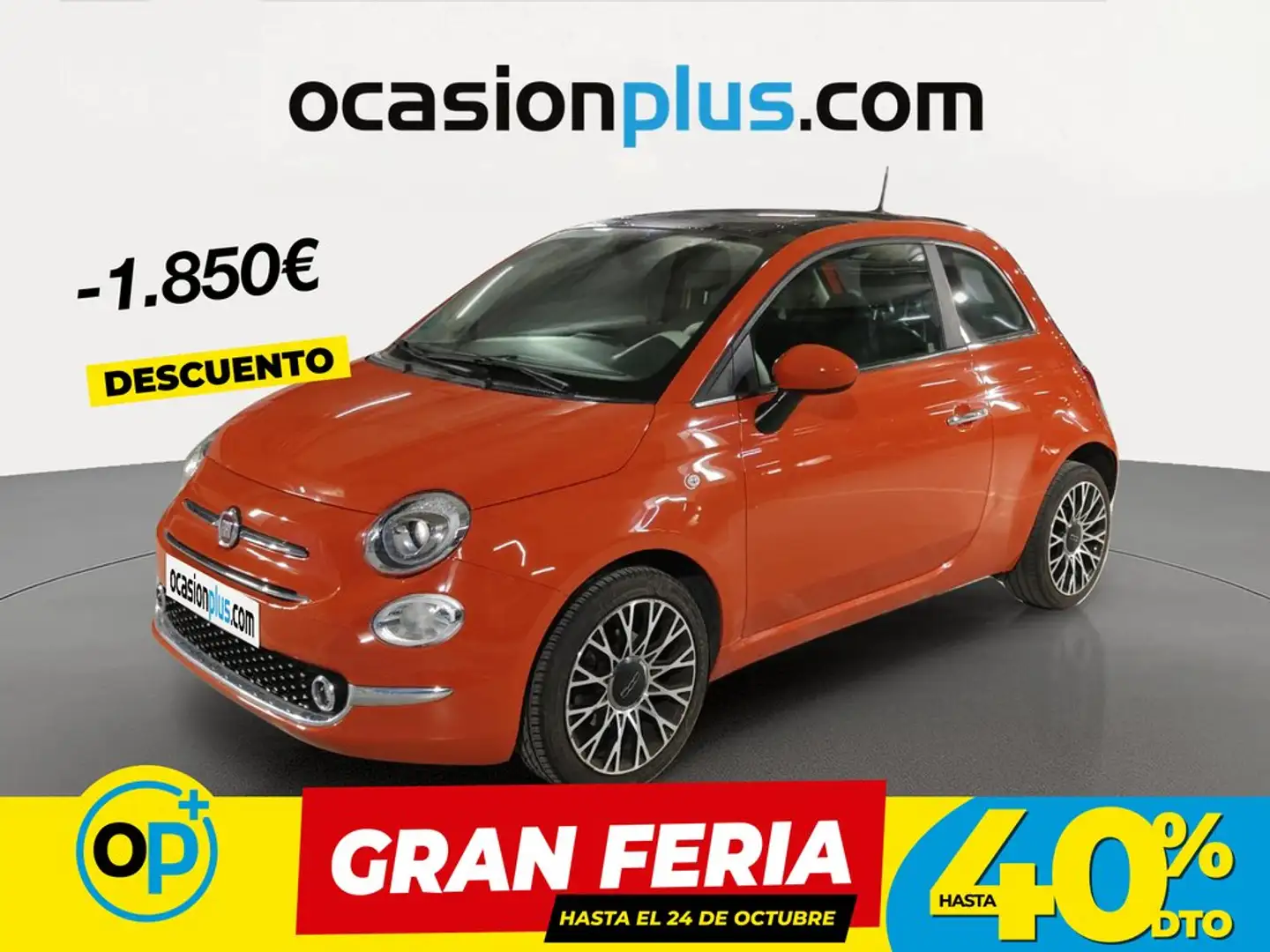 Fiat 500 1.0 Hybrid Dolcevita 52kW Naranja - 1