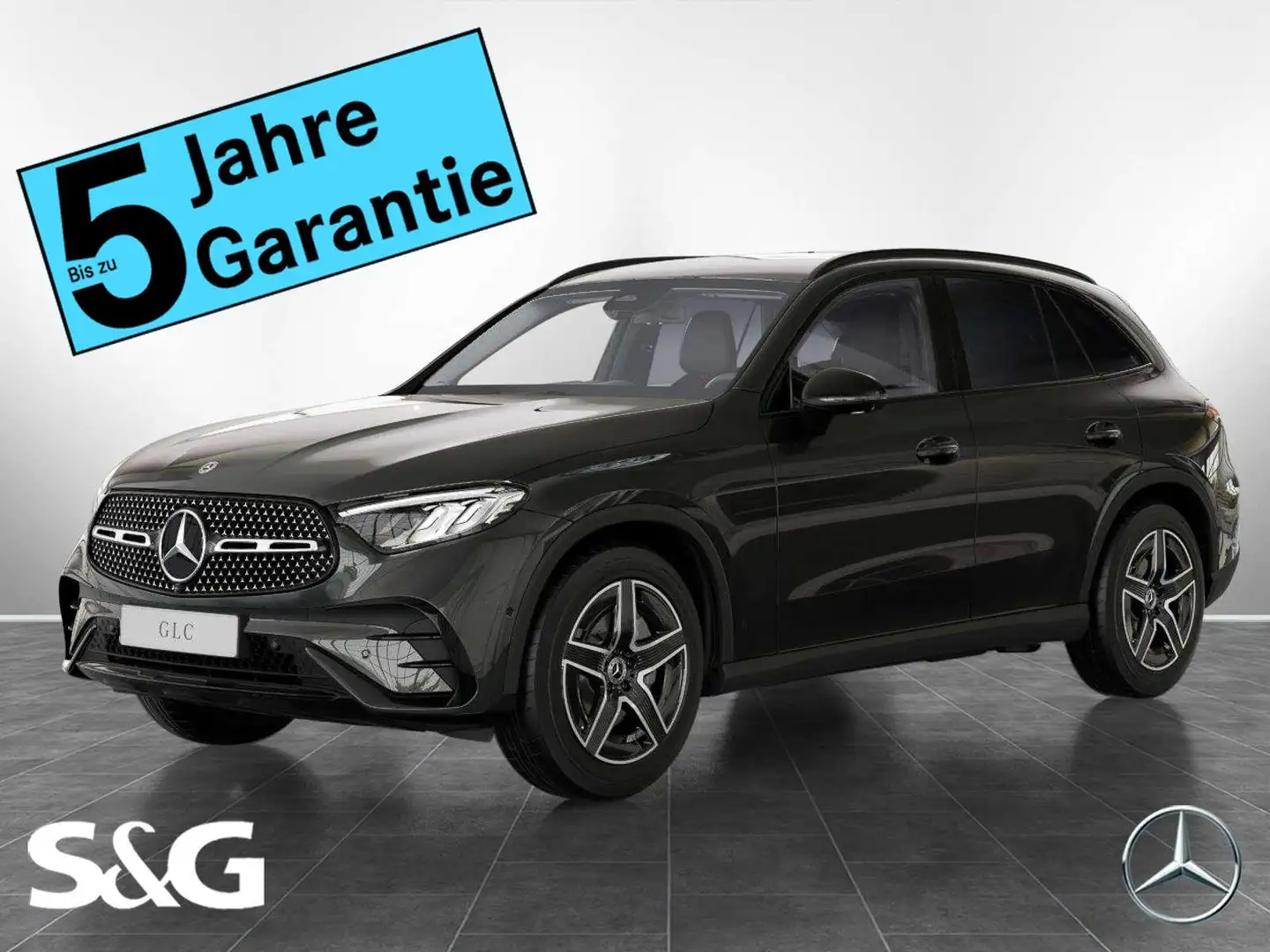 Mercedes-Benz GLC 220 d 4M AMG Night+MBUX+360°+LED+AHK+Totwink Grau - 1