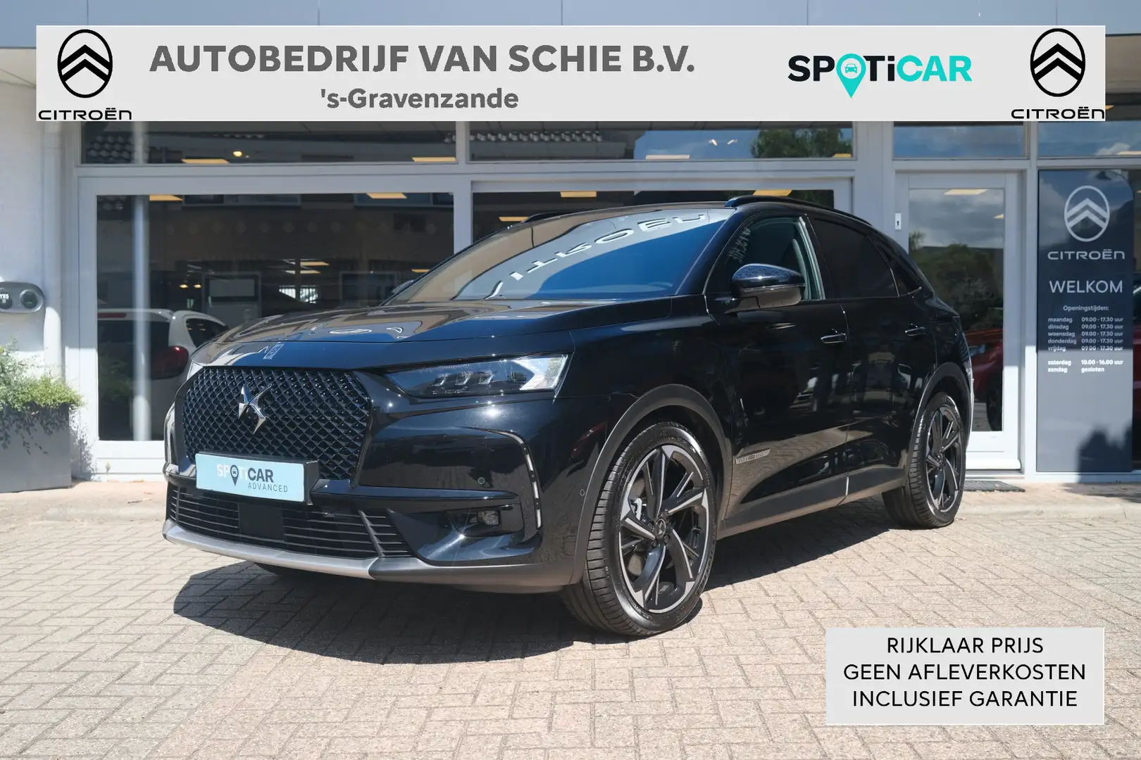 DS Automobiles DS 7 Crossback E-Tense 300 4x4 Louvre Leer | Elektrisch Schuifdak Zwart - 1