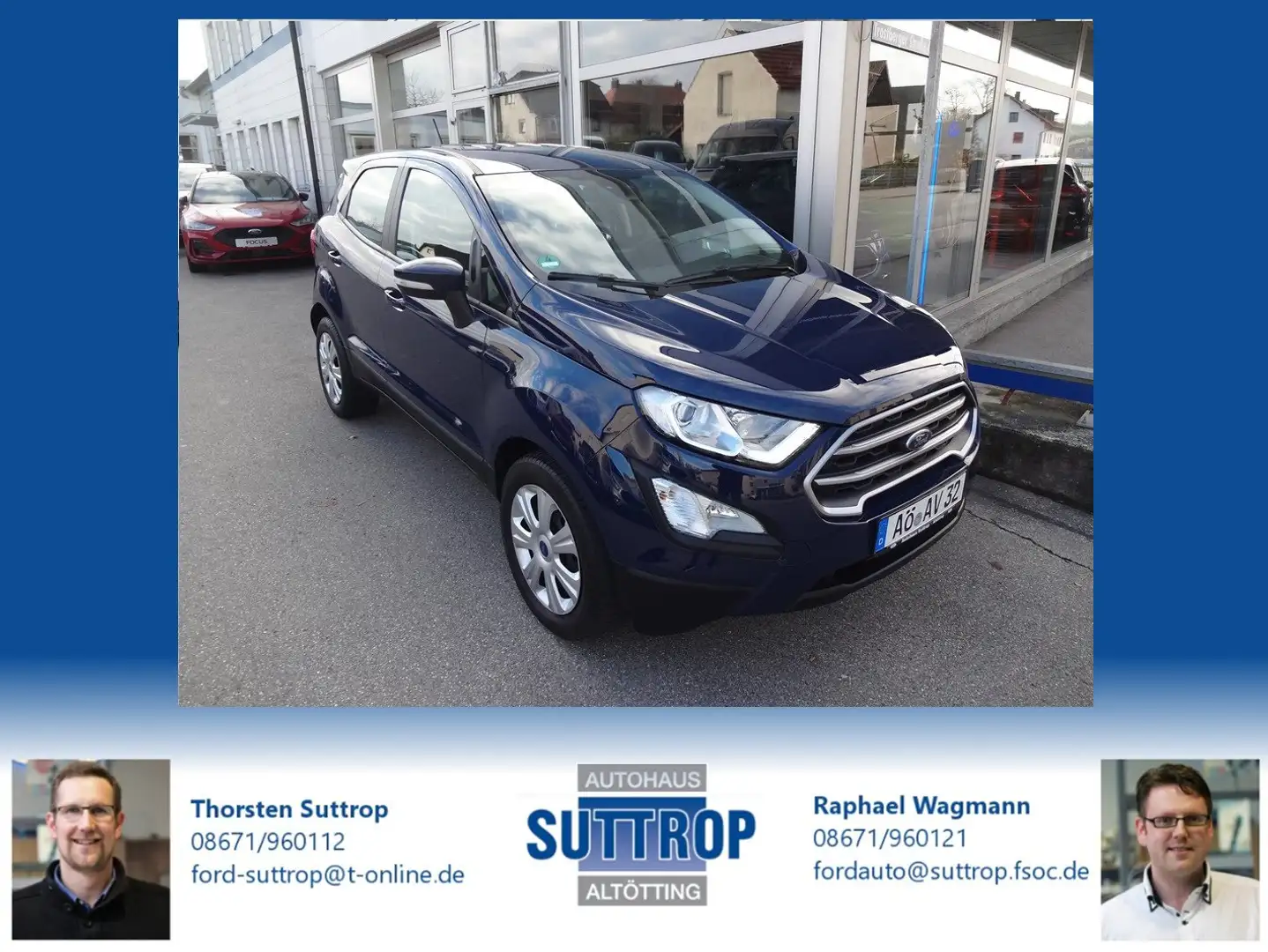 Ford EcoSport Cool & Connect mit Winterpaket Azul - 1