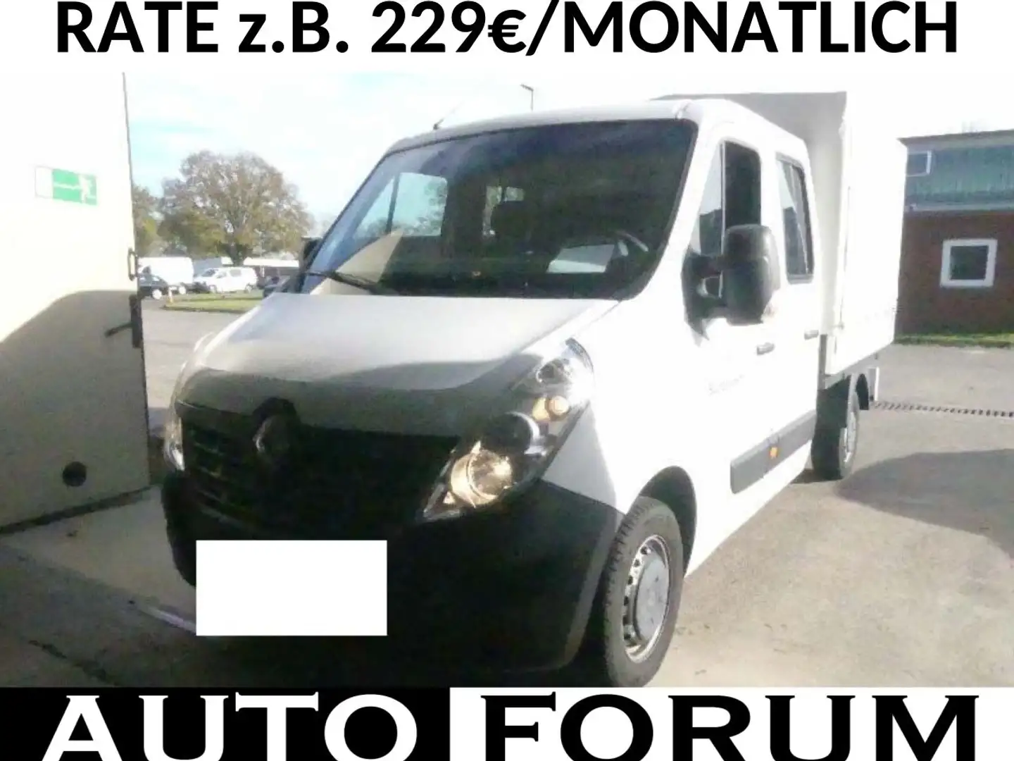 Renault Master 2.3 dCi L2 Doka PRITSCHE PLANE KLIMA 7STZ Weiß - 1