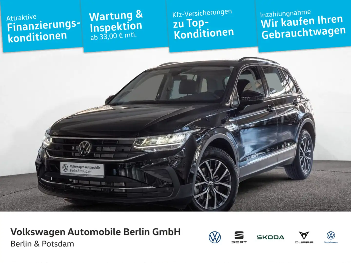 Volkswagen Tiguan 1.5 TSI DSG Life Navi LED SHZ LaneAssist Noir - 1