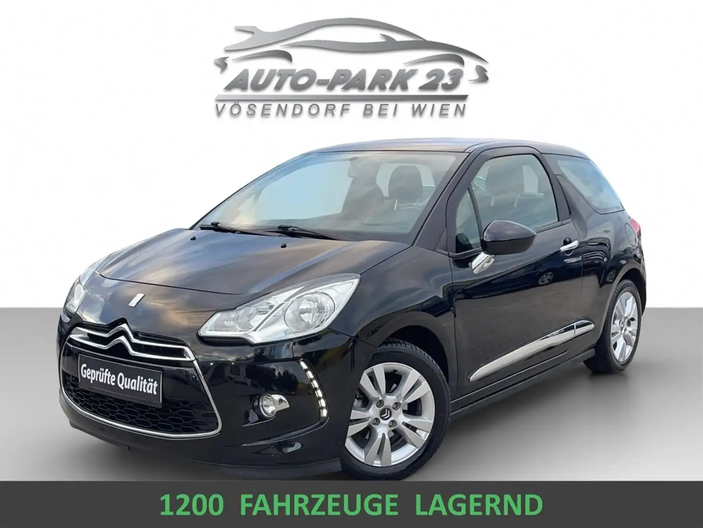Citroen DS3 VTi Chic**NEUES-PICKERL 9/2026**MOD2015 Negru - 1