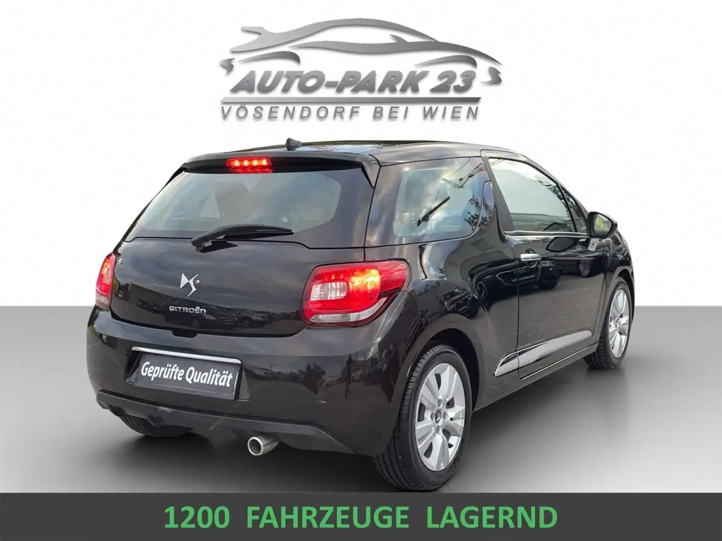 Citroen DS3 VTi Chic**NEUES-PICKERL 9/2026**MOD2015 Schwarz - 2