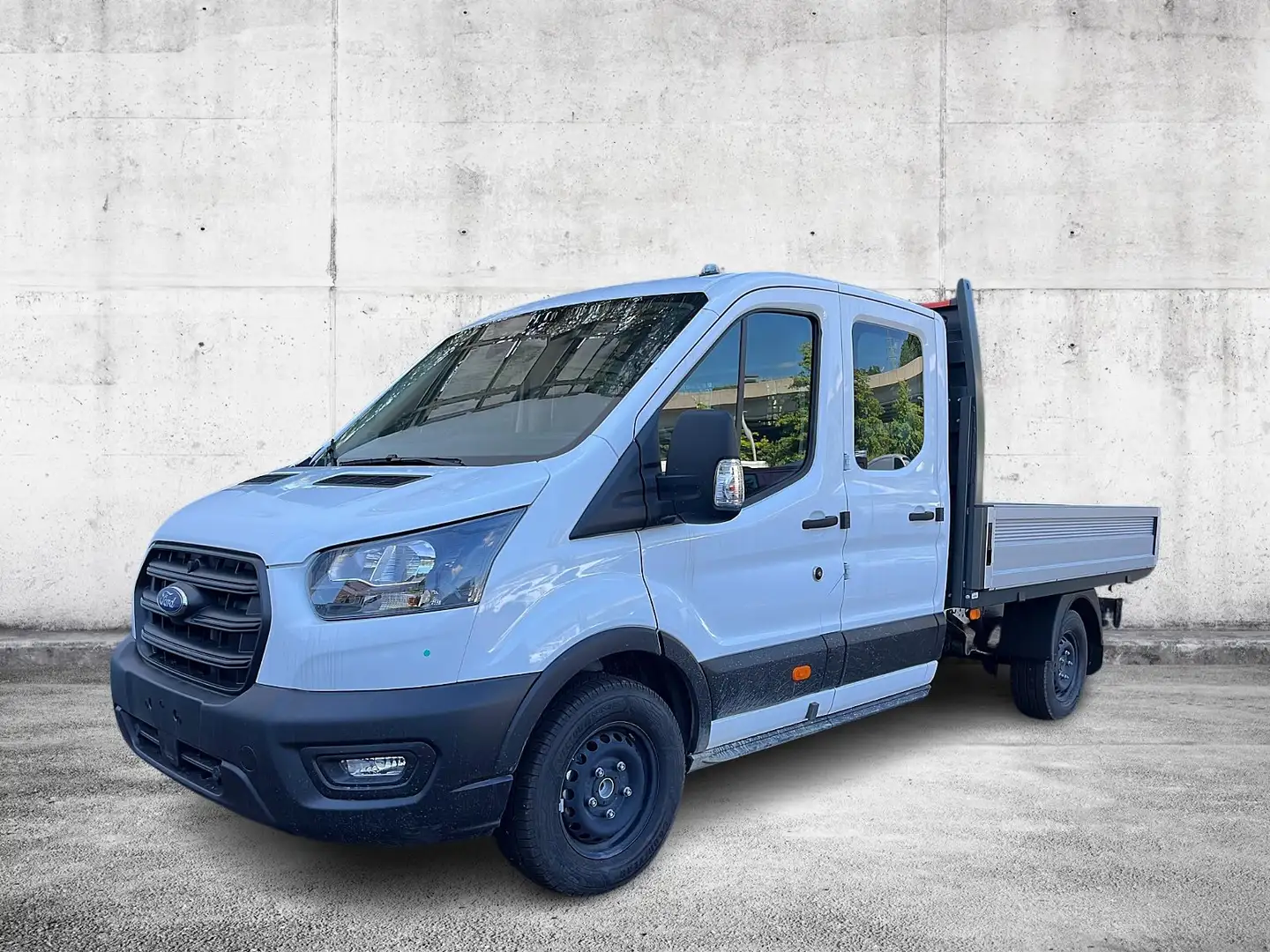 Ford Transit Pritsche 350 L3  DOKA HA  RFK AHK Sitzh. Weiß - 1