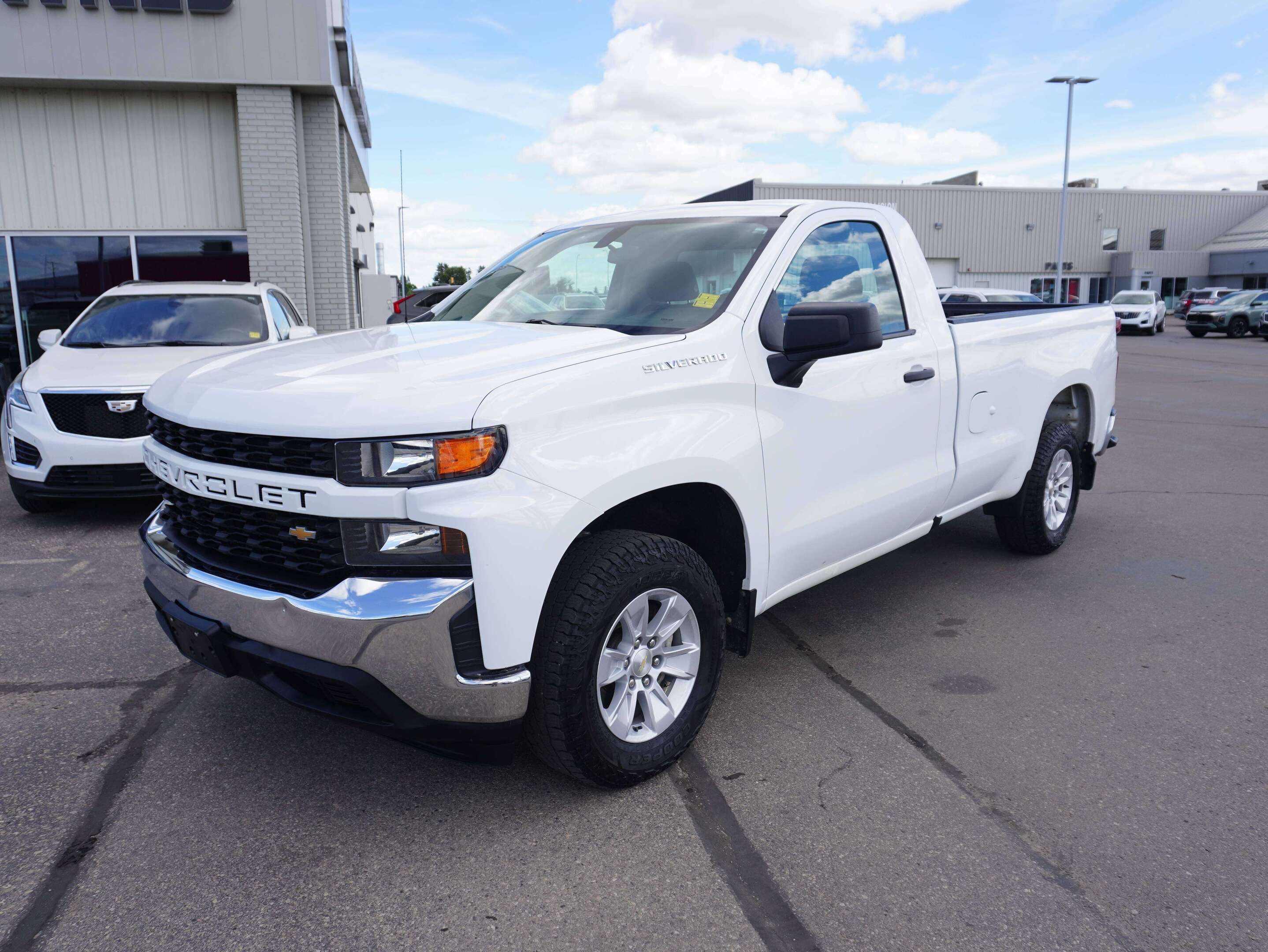 White 2021 Chevrolet Silverado 1500 Pickup Truck 4X2 Automatic