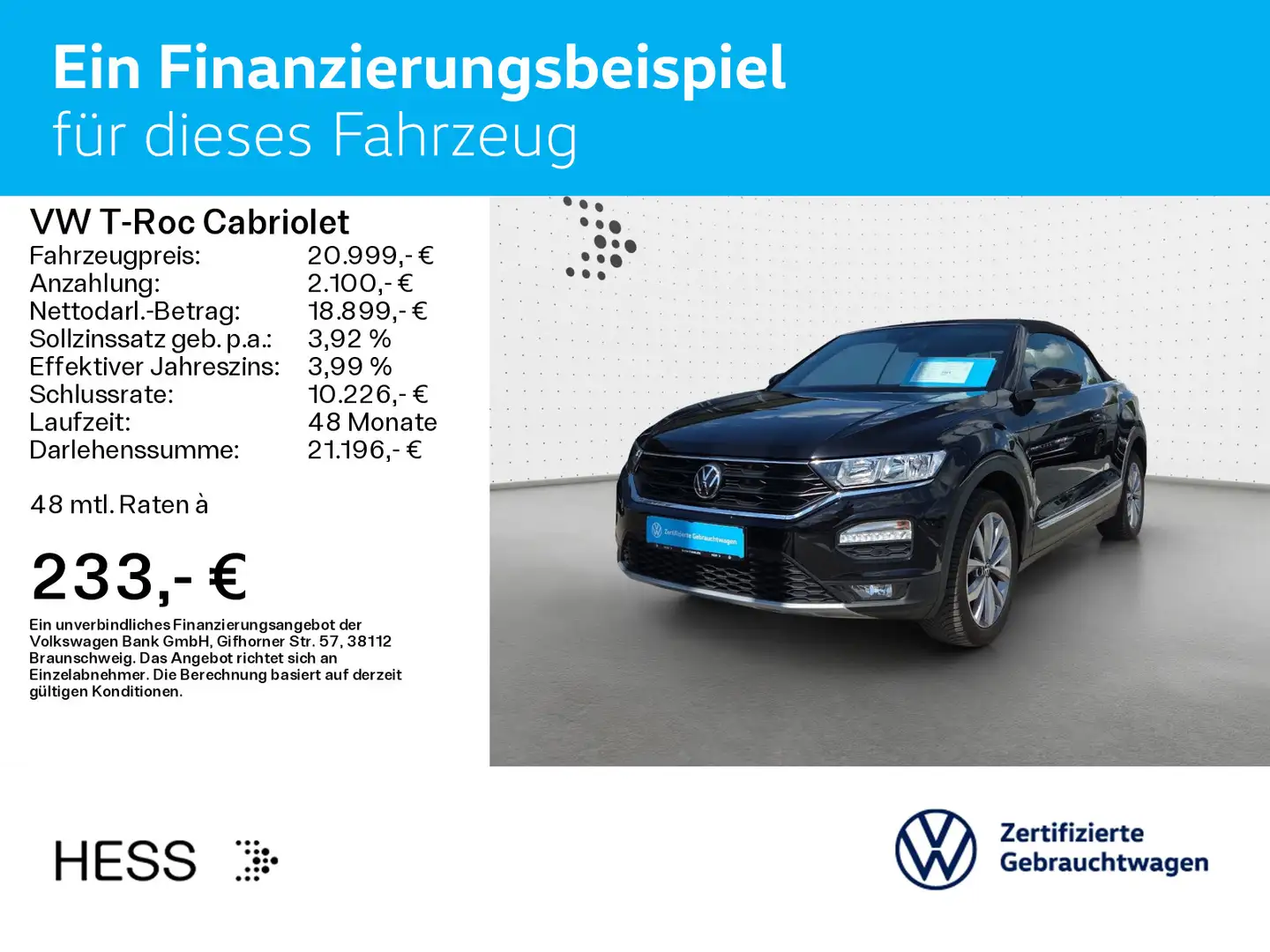Volkswagen T-Roc 1.0 TSI STYLE*KAMERA*NAVI*PDC*SH Zwart - 2