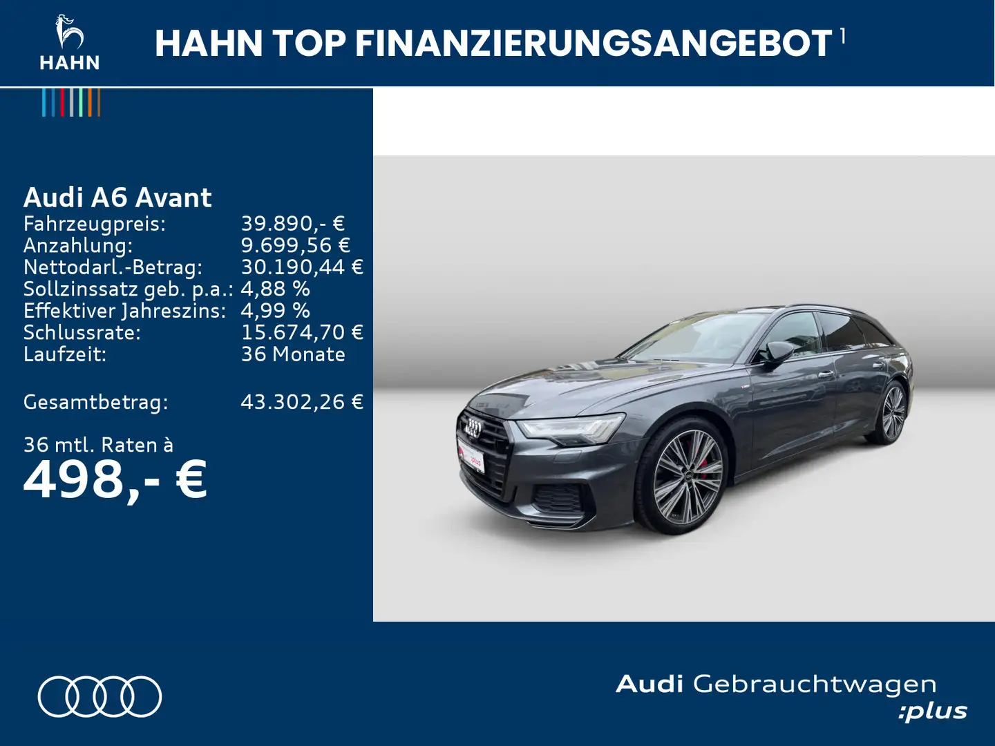 Audi A6 55TFSIe quattro S-trc HD Matrix B&O AHK Noir - 2