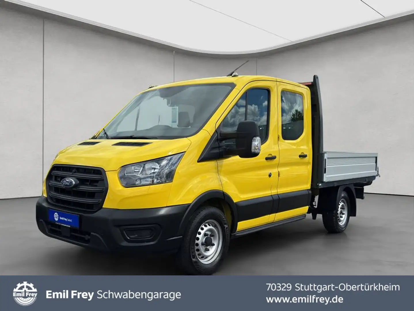 Ford Transit 350 L2 VA **DOKA/Leder** Jaune - 1