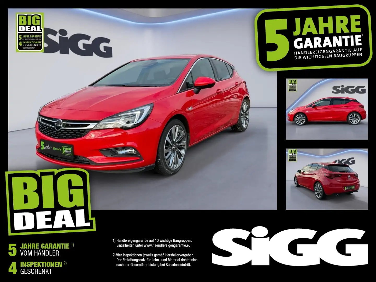 Opel Astra 1.6 Turbo Ultimate Automatik NAV Kamera Rot - 1