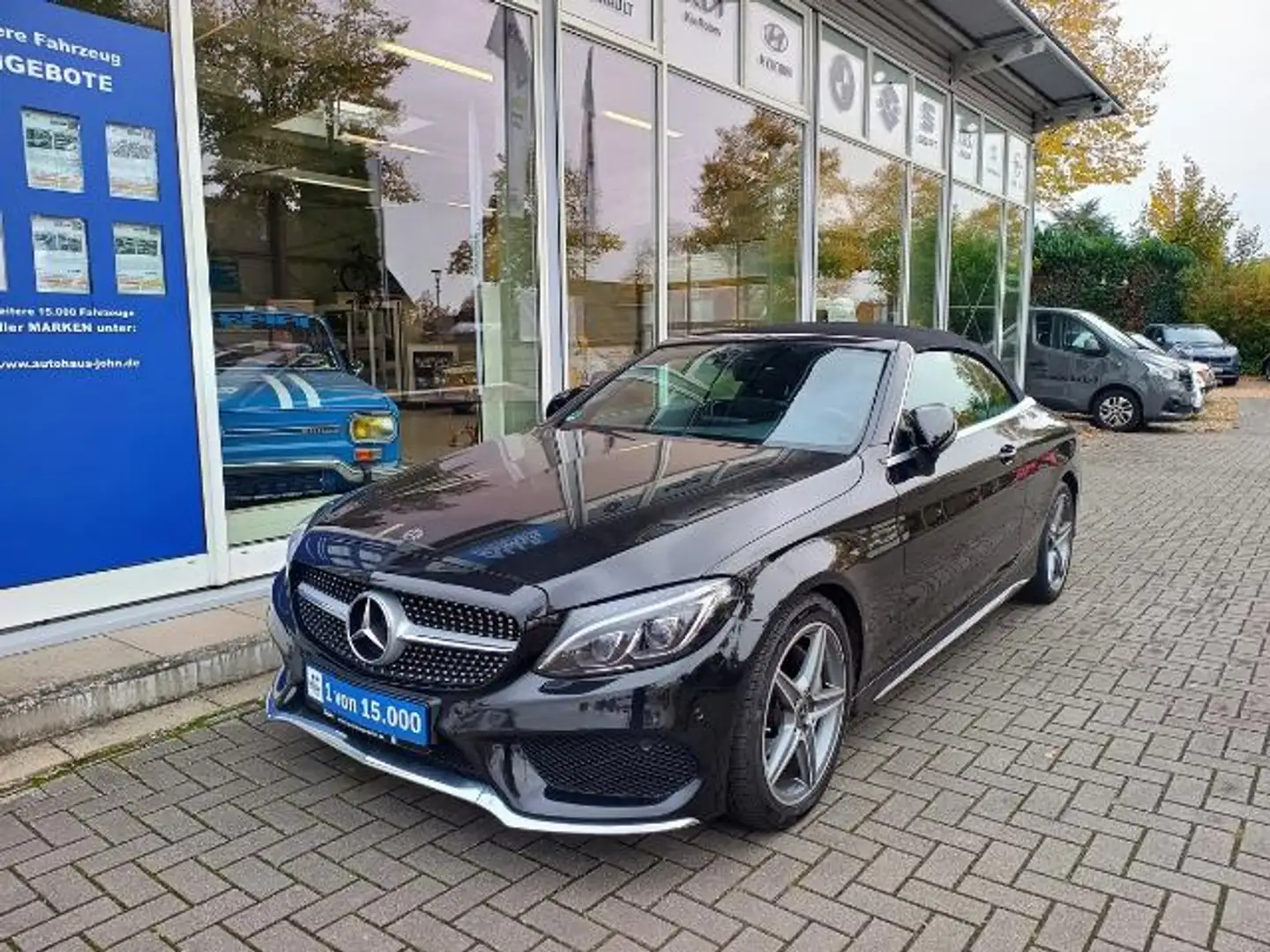 Mercedes-Benz C 180 Cabrio AMG Line - AHK 9-G.Automatik Nero - 1