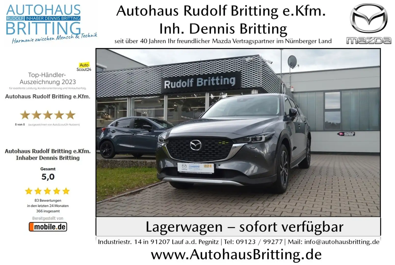 Mazda CX-5 SKYACTIV Benzin 6AG AWD 194PS Newground Gris - 1