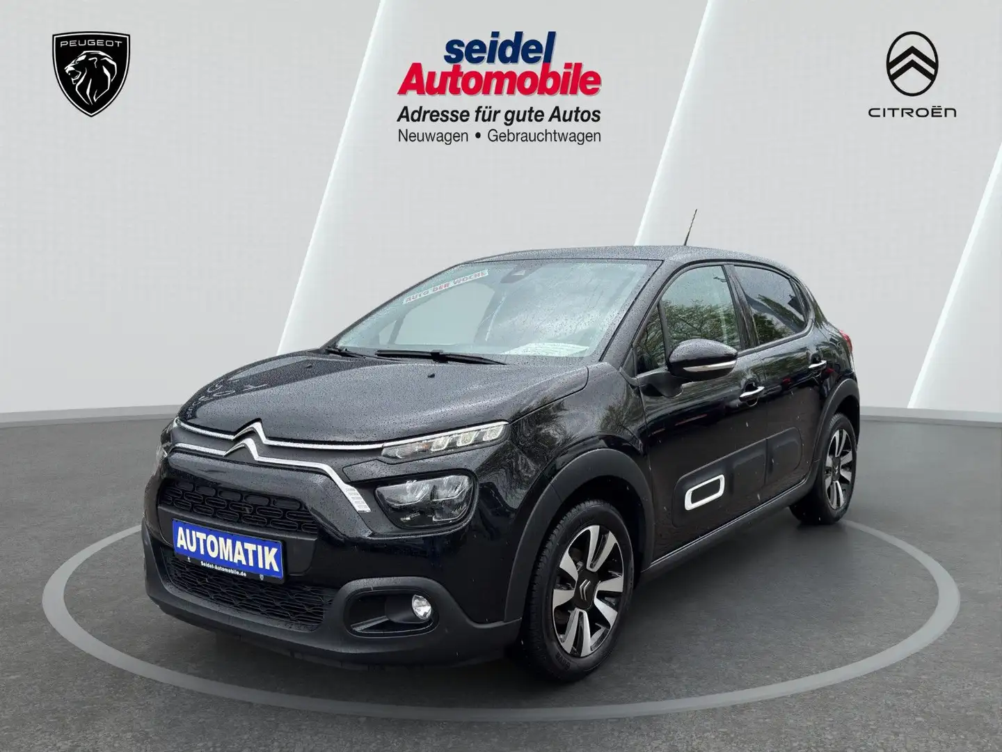 Citroen C3 1.2 PureTech Max, AUTOMATIK, 1. HD, Navi Schwarz - 1