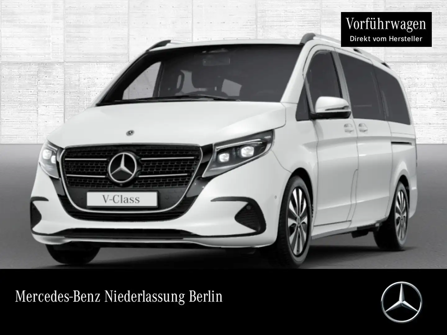 Mercedes-Benz V 300 d 4M STYLE+Allrad+9G+AHK+StandHZ+Klimaautom Weiß - 1